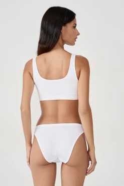 Brassière réversible en coton biologique extensible