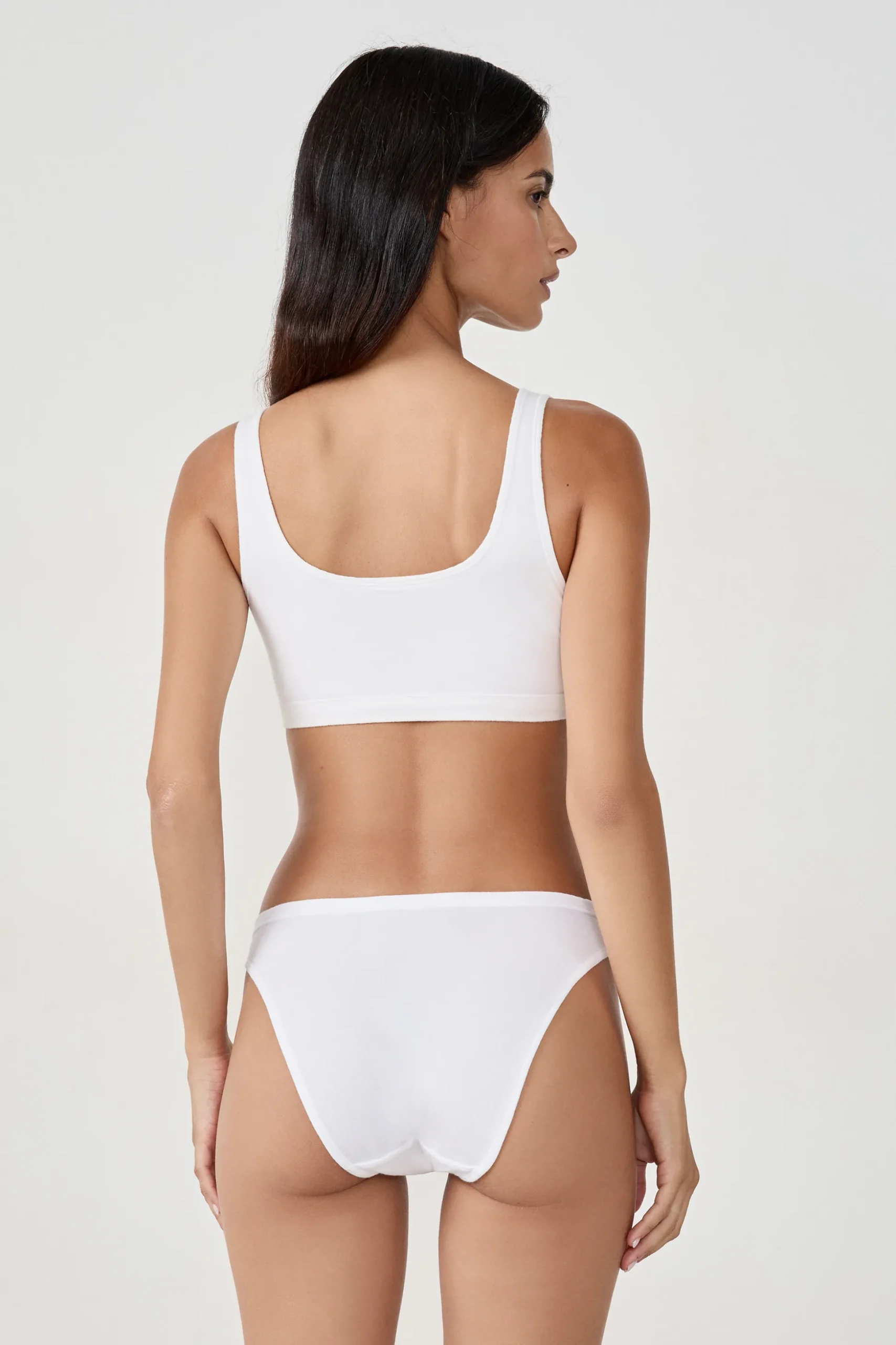 Brassière réversible en coton biologique extensible