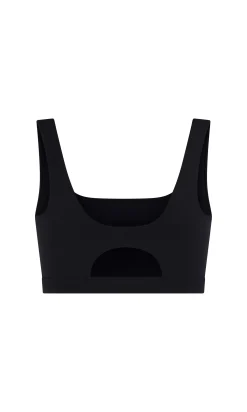 Brassière sans armature à encolure carrée en microfibre - Maintien moyen