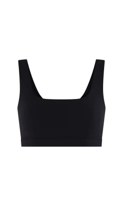 Brassière sans armature à encolure carrée en microfibre - Maintien moyen
