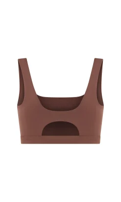 Brassière sans armature à encolure carrée en microfibre - Maintien moyen