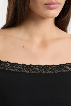 Caraco avec détails dentelle