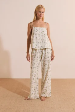 Caraco de pyjama à motifs radis