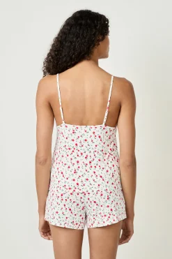 Caraco à motifs fleuris