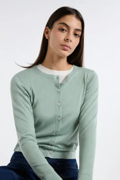 Cardigan 100% laine