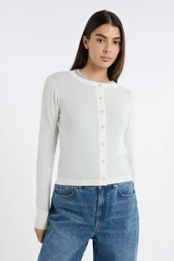 Cardigan 100% laine