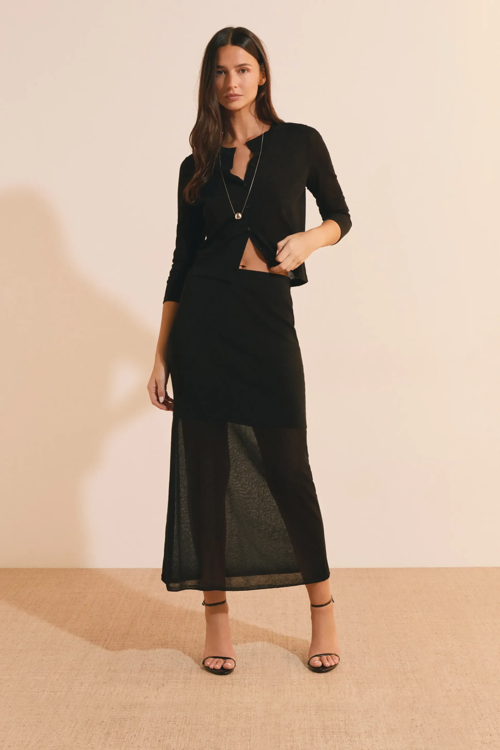 Cardigan manches longues