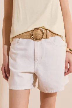 Ceinture avec boucle dorée