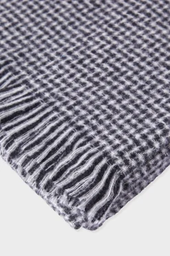 Écharpe à motifs pied-de-poule