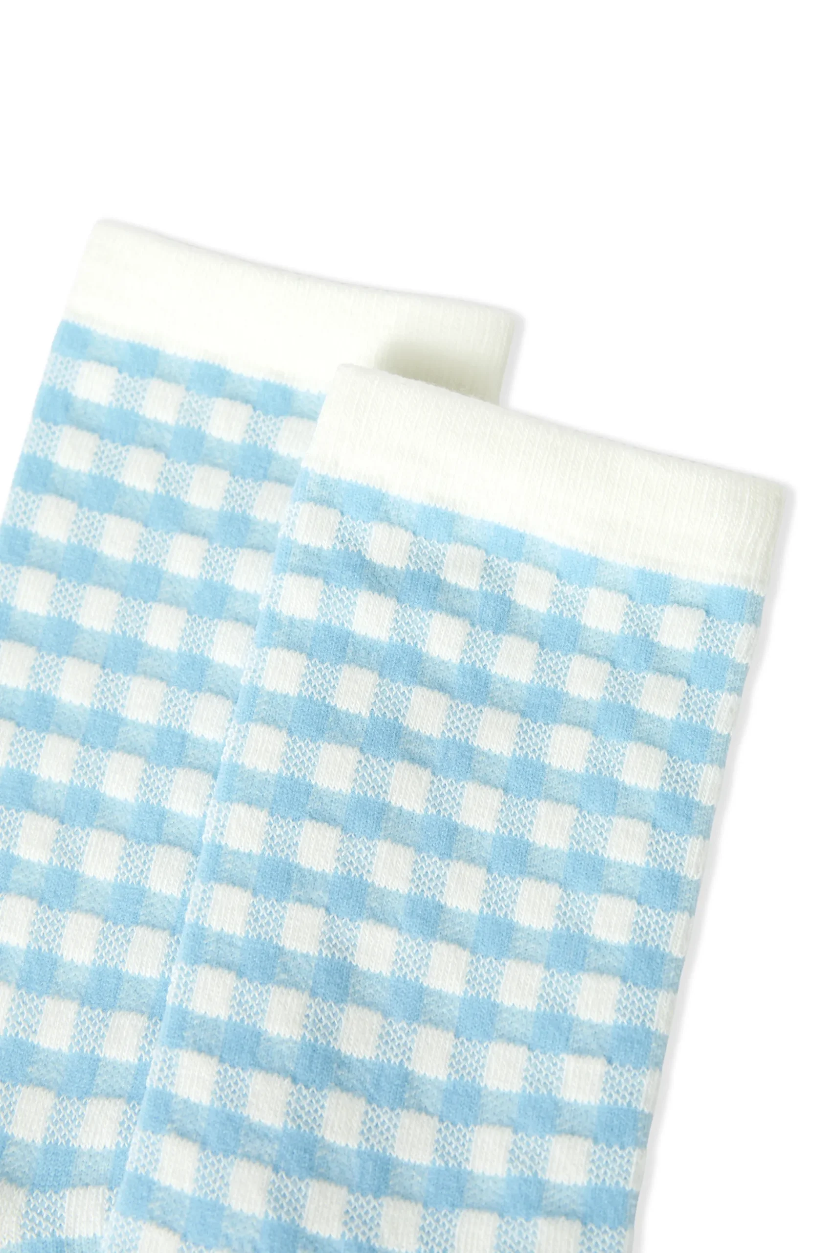 Chaussettes avec coton à carreaux
