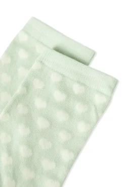 Chaussettes avec coton à motifs coeurs