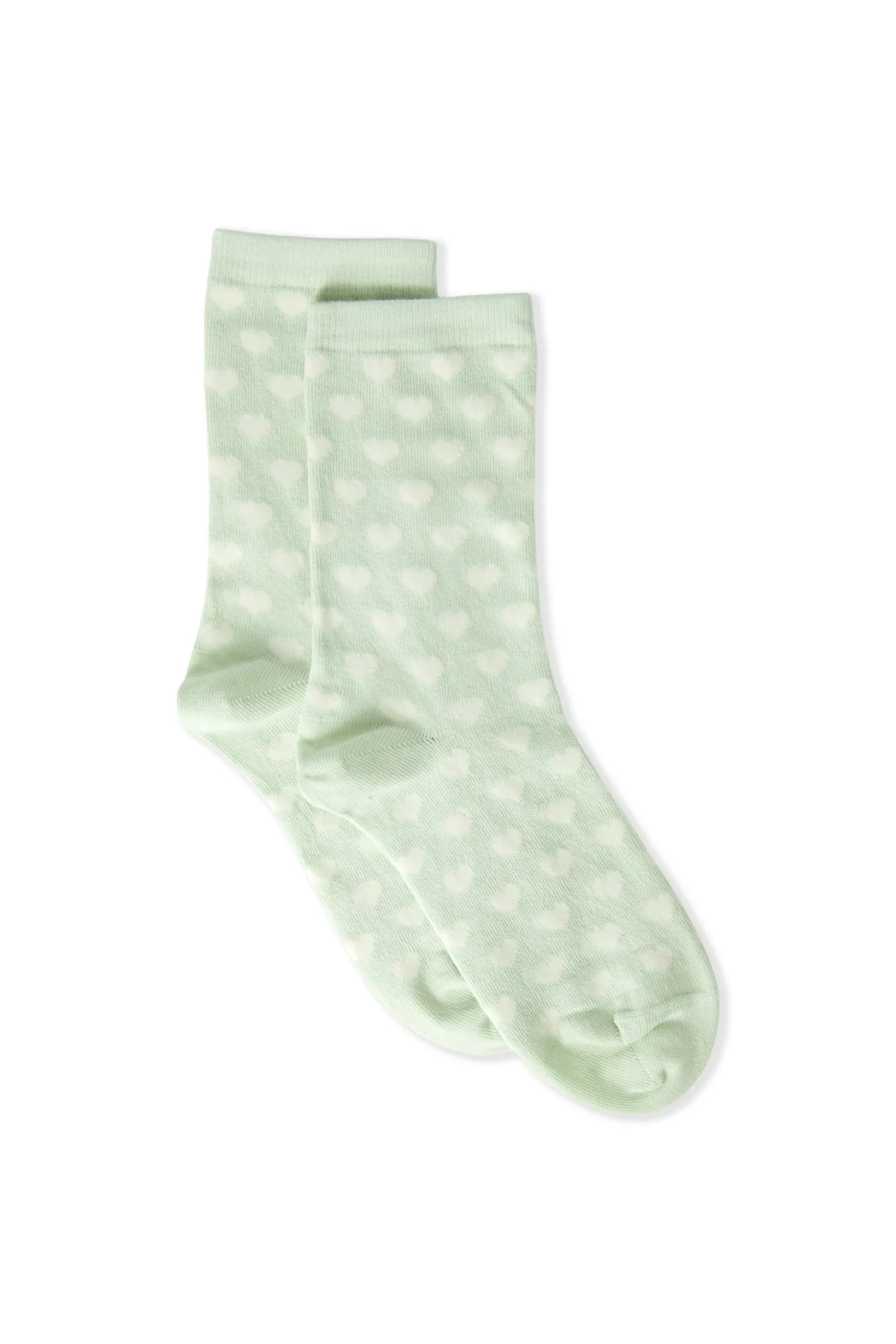 Chaussettes avec coton à motifs coeurs