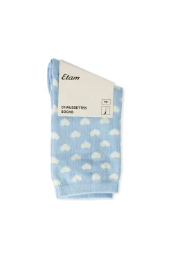Chaussettes avec coton à motifs coeurs