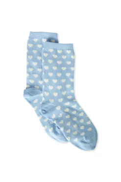 Chaussettes avec coton à motifs coeurs