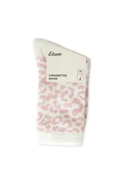 Chaussettes avec coton à motifs