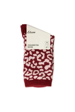 Chaussettes avec coton à motifs