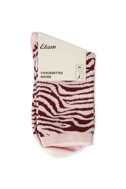 Chaussettes avec coton à motifs
