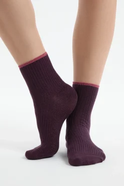 Chaussettes brillantes avec coton