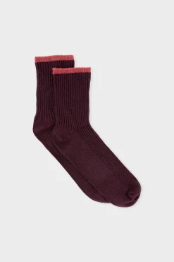 Chaussettes brillantes avec coton