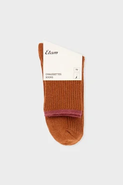 Chaussettes brillantes avec coton