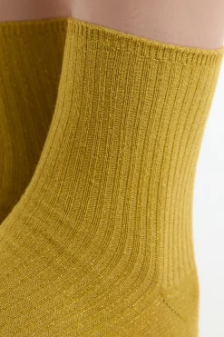 Chaussettes brillantes avec coton