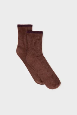 Chaussettes brillantes avec coton