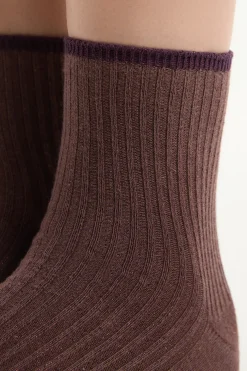 Chaussettes brillantes avec coton