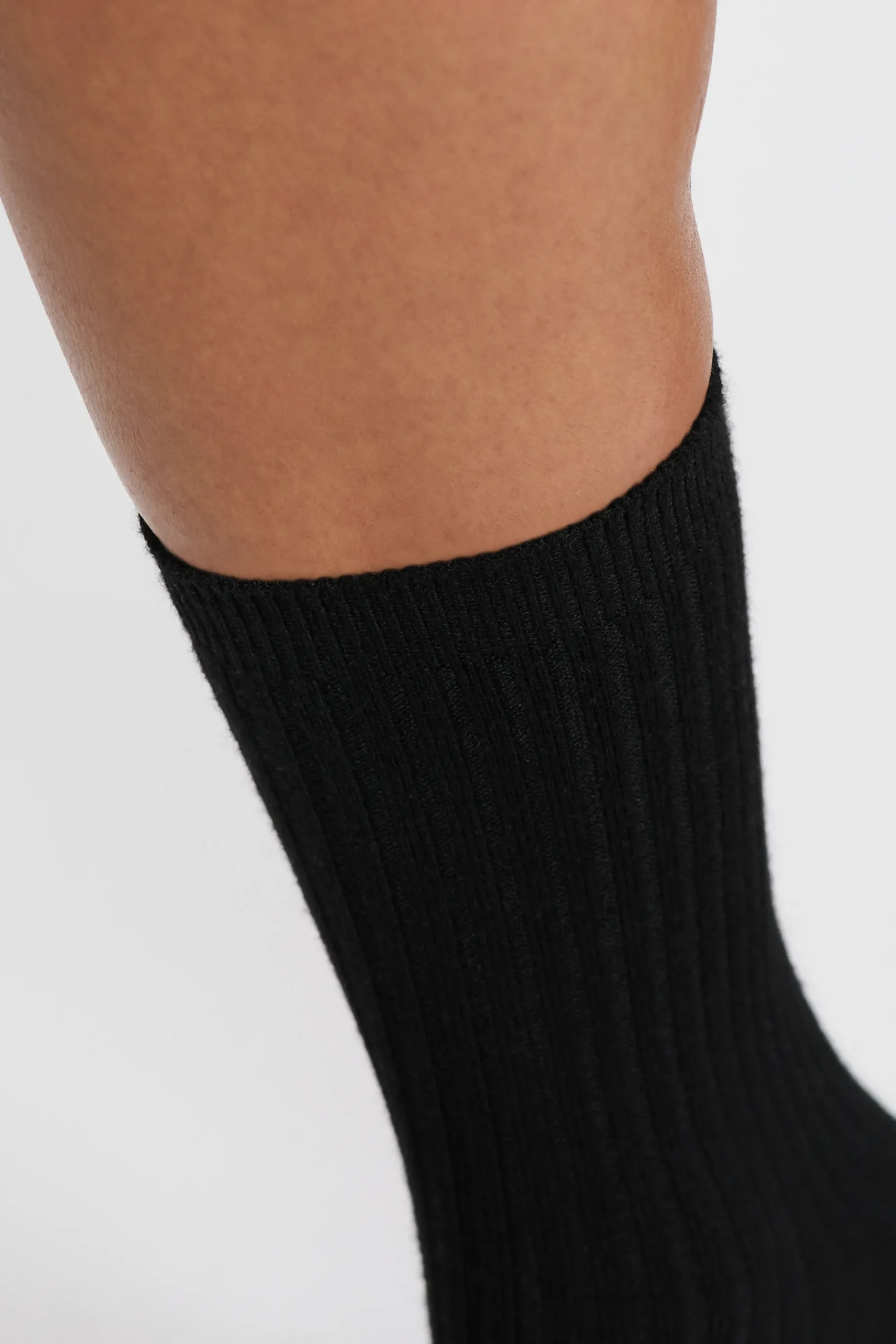 Chaussettes effet côtelé