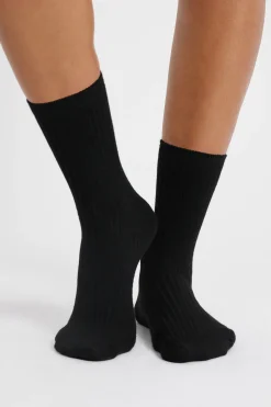 Chaussettes effet côtelé