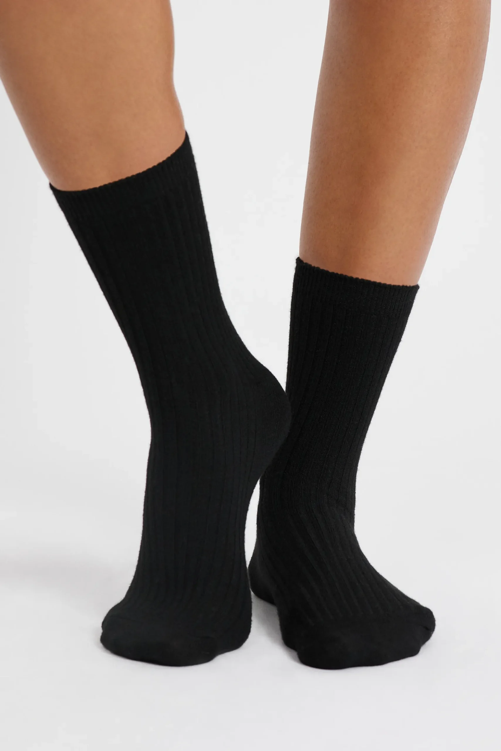 Chaussettes effet côtelé