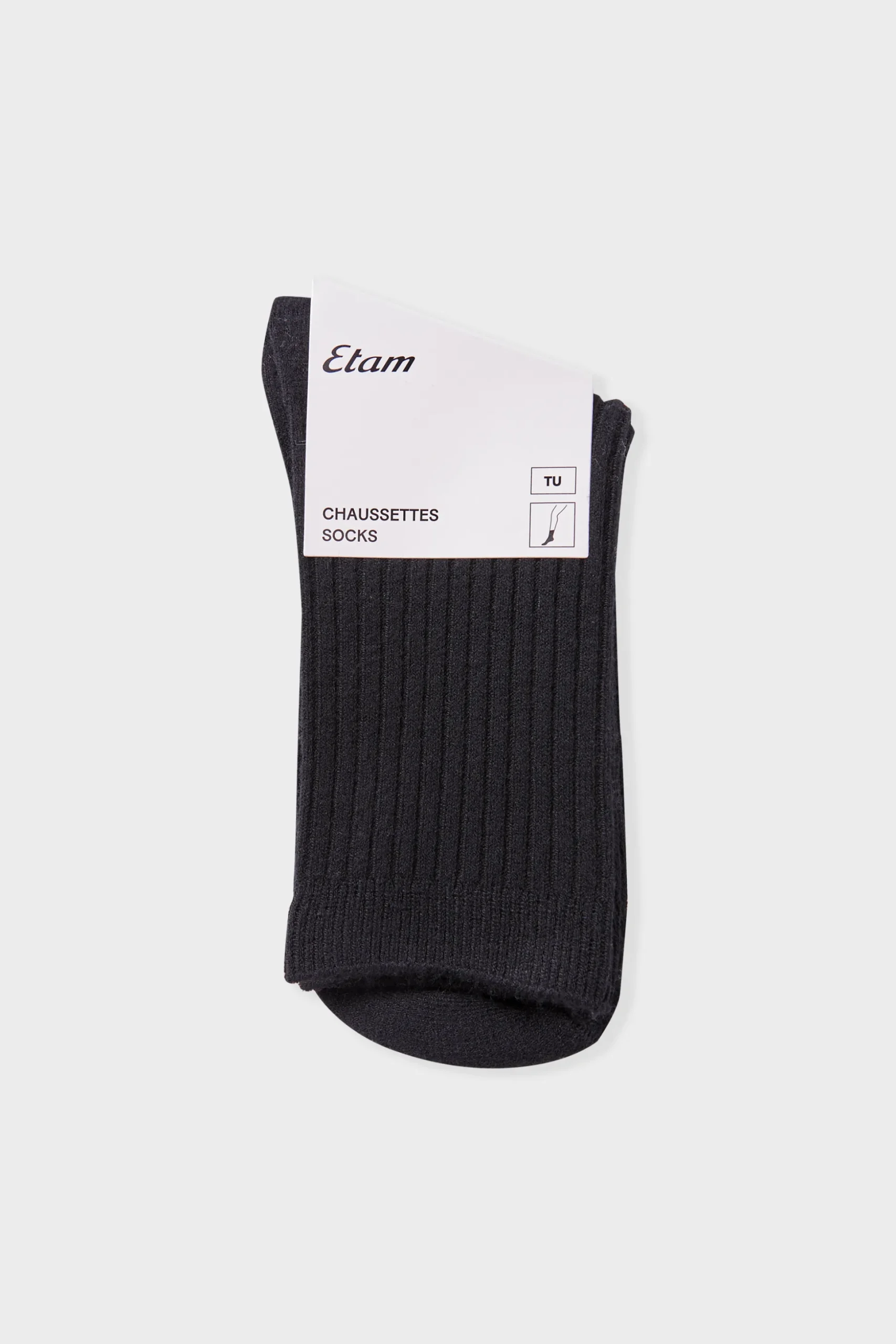 Chaussettes effet côtelé