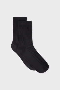 Chaussettes effet côtelé