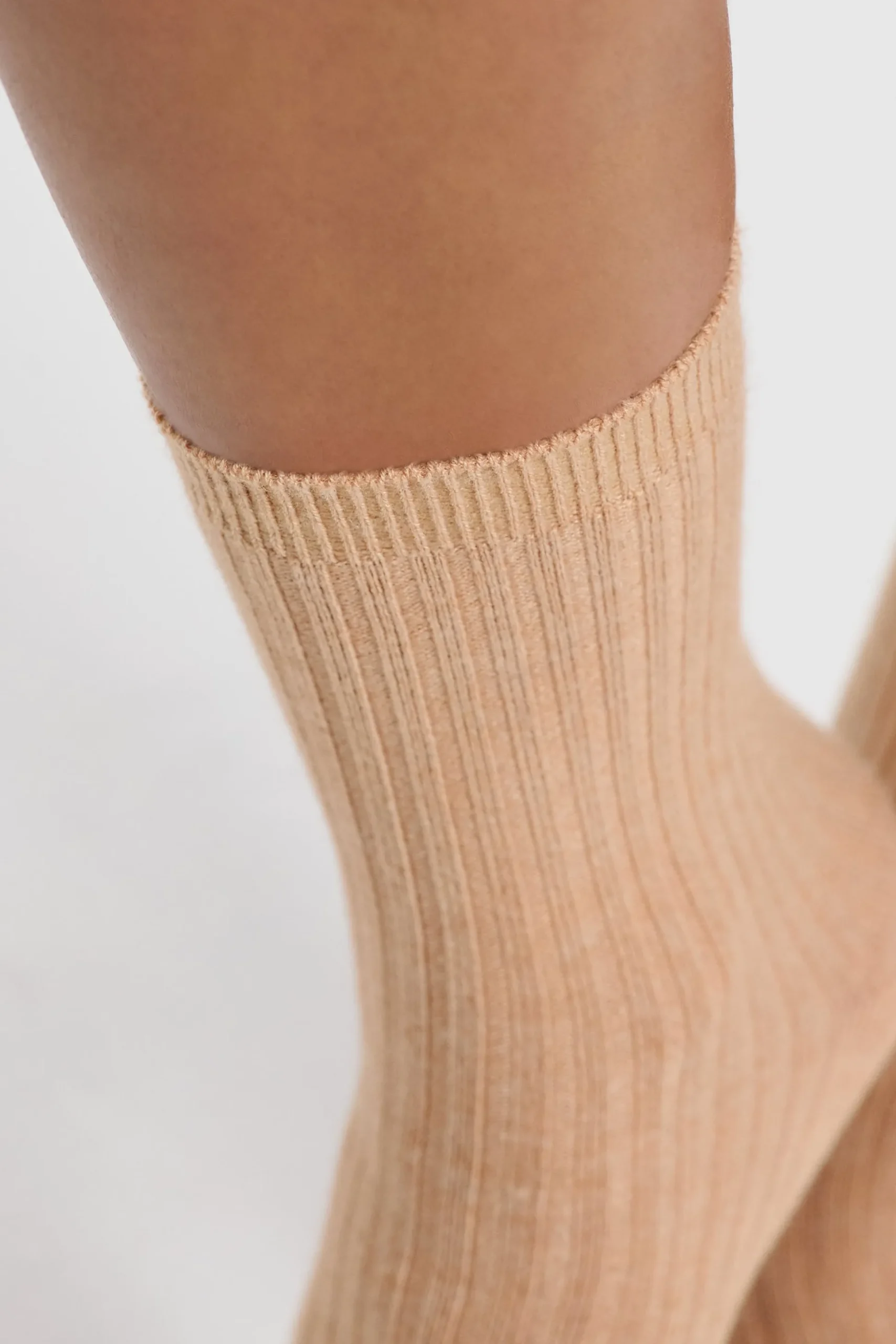 Chaussettes effet côtelé