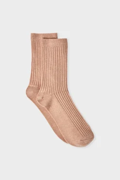 Chaussettes effet côtelé