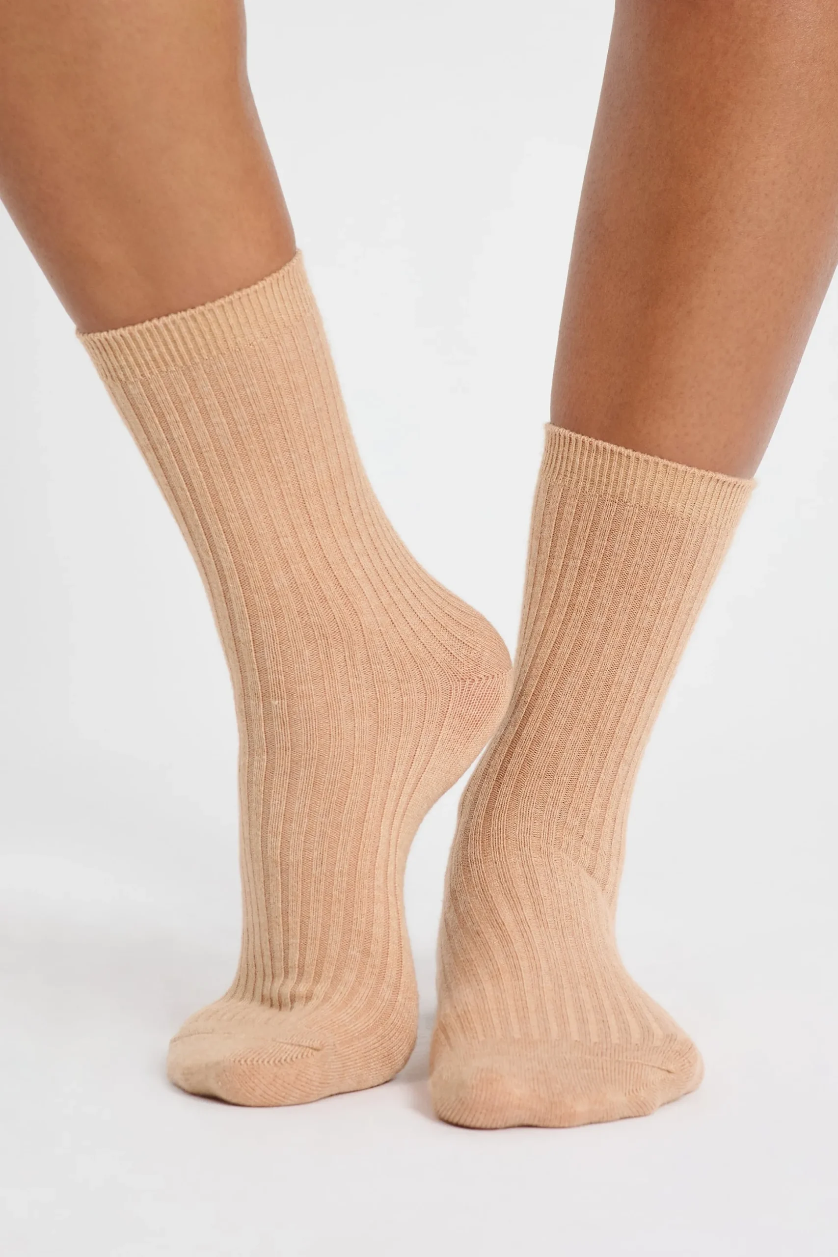 Chaussettes effet côtelé
