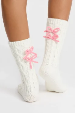 Chaussettes en grosse maille
