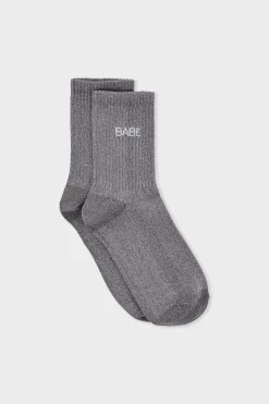 Chaussettes irrisées avec écriture