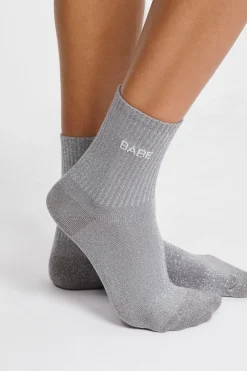 Chaussettes irrisées avec écriture