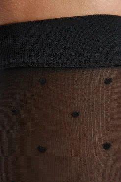 Chaussettes transparentes à motifs