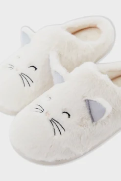 Chaussons à motifs chats