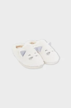 Chaussons à motifs chats
