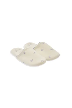 Chaussons mules en coton