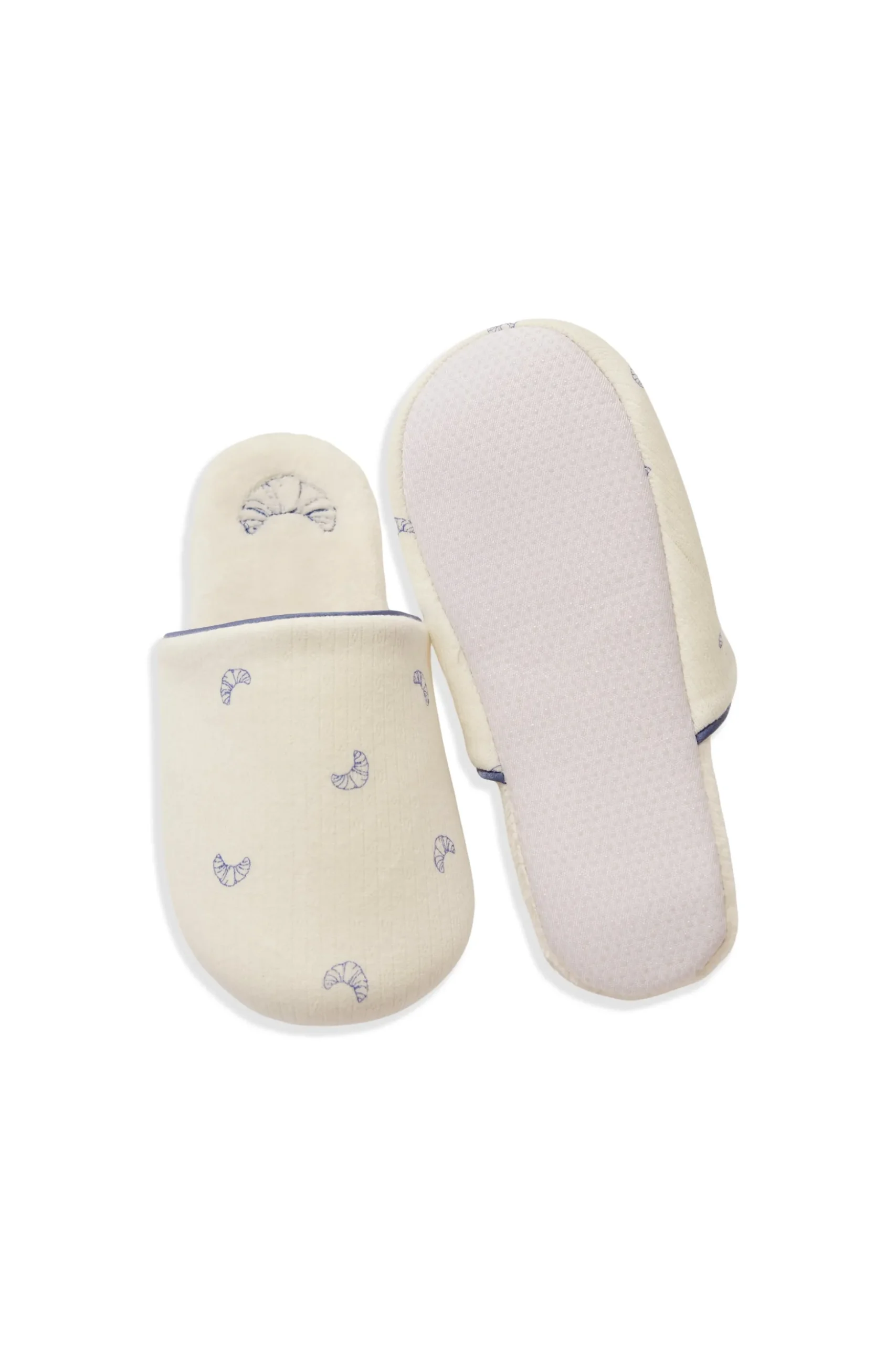 Chaussons mules en coton