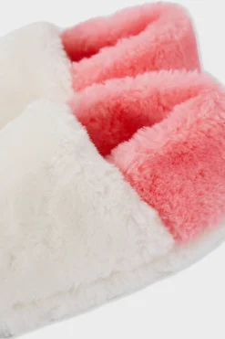 Chaussons mules en fausse fourrure