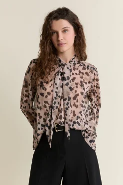 Chemise avec détail à nouer