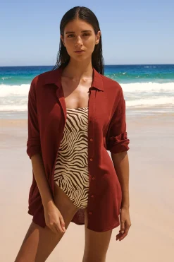 Chemise avec lin