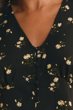 Chemise col V manches 3/4 à motifs