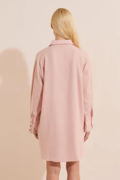 Chemise de nuit à carreaux en coton