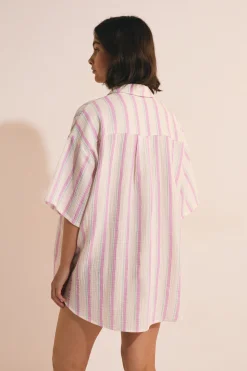 Chemise de nuit en gaze de coton