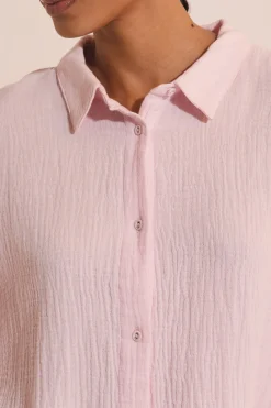 Chemise de nuit en gaze de coton